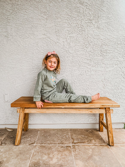 Sunday Sweatsuit Set - Organic Cotton in Olive Green