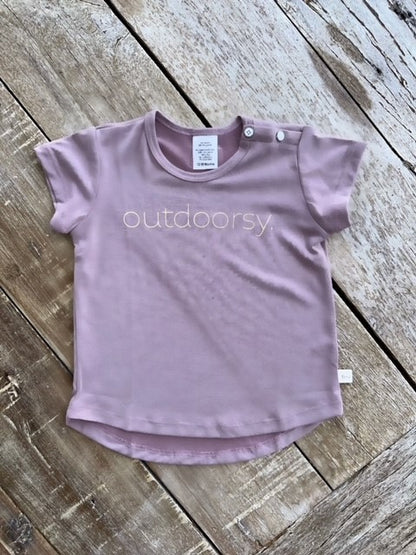 Short Sleeve Tee - Outdoorsy, Mauve