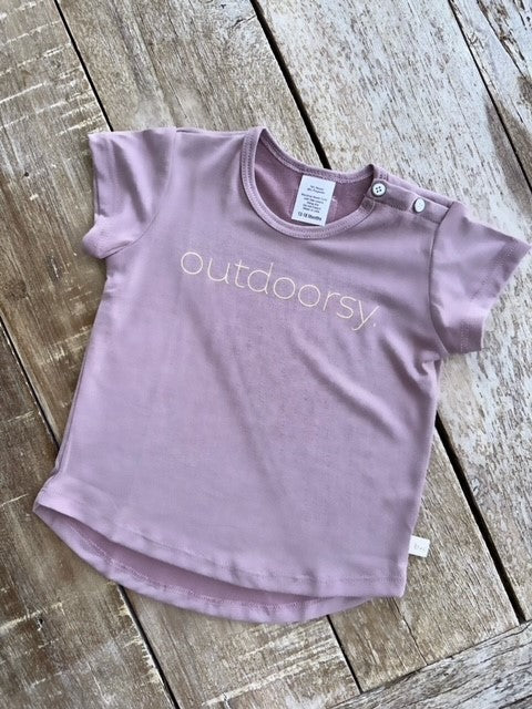 Short Sleeve Tee - Outdoorsy, Mauve