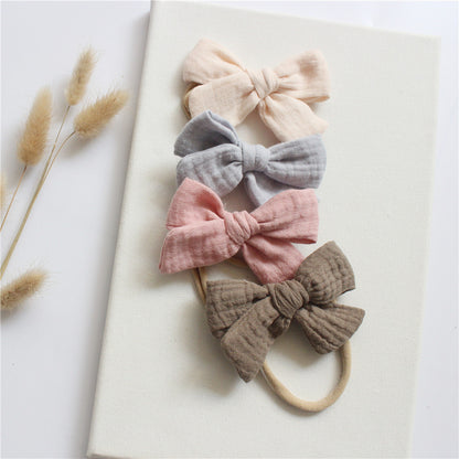 Cotton Baby Bow Headbands