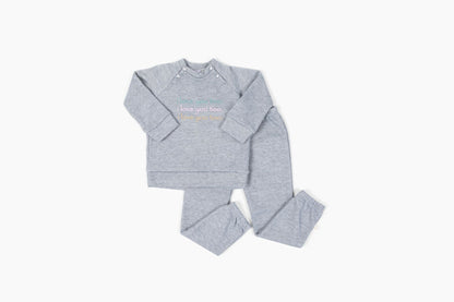 Sunday Sweatsuit Set – Organic Cotton in Heather Grey