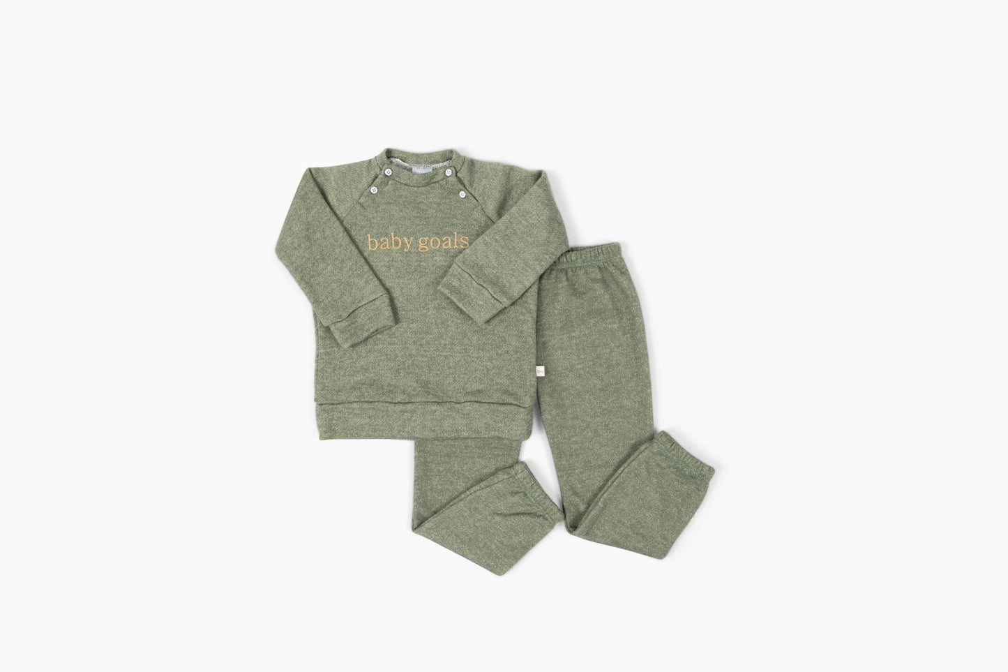 Sunday Sweatsuit Set - Organic Cotton in Olive Green